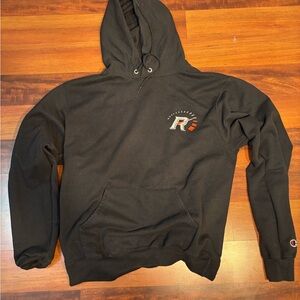 Champion Black Men's Hoodie with Logo